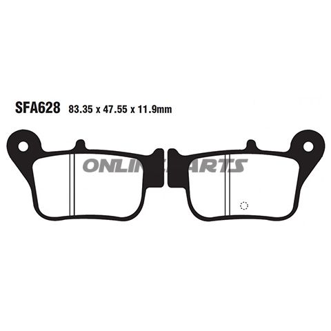 Brake Pad Sinter Hh Scooter Ebc Sfa628hh