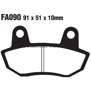 Brake Pad Semi-Sinter V Ebc Fa090valtn 7871049