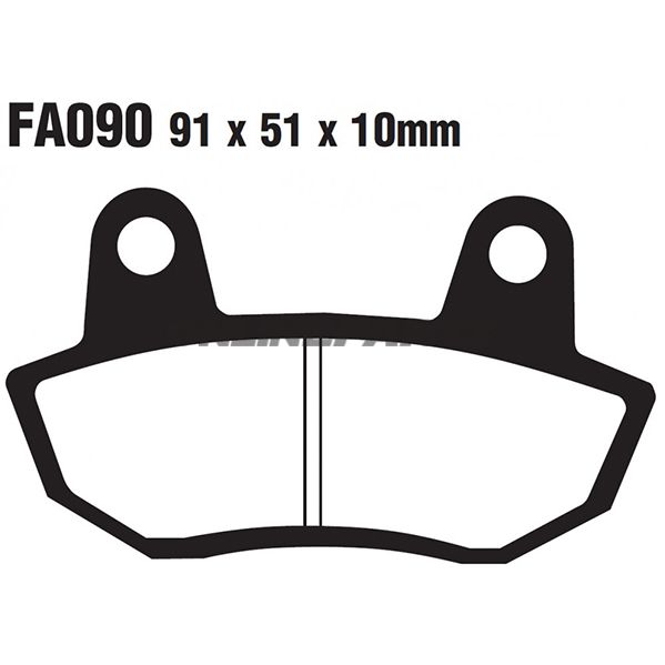 Brake Pad Semi-Sinter V Ebc Fa090valtn 7871049