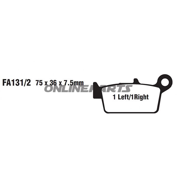 Brake Pads Std Ebc Sfa131/2