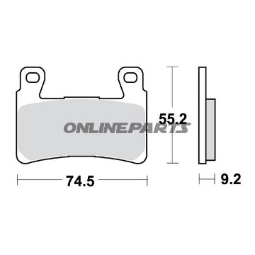 Brake Pads Sintered Sv Trwoder 7329741