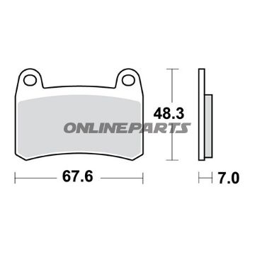 Brake Pads Sintered Sv Trwoder 7370227