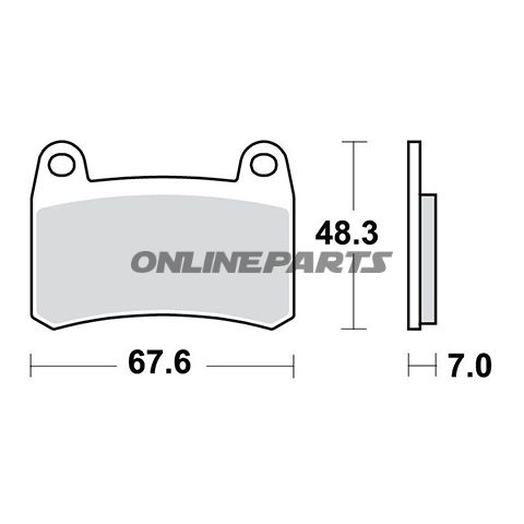 Brake Pads Sintered Sv Trwoder 7370227