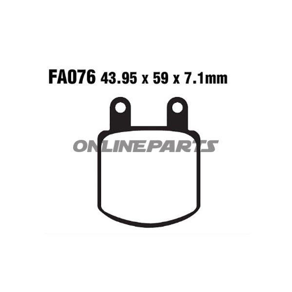 Brake Pads Std Ebc Fa076