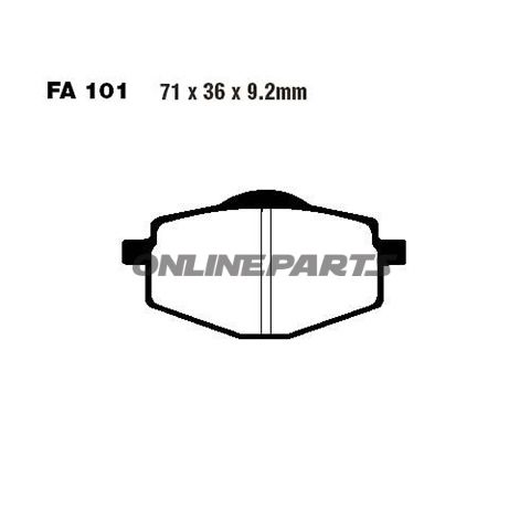 Brake Pads Std Ebc Fa101