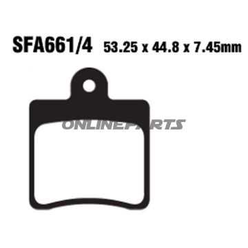 Brake Pad Standard Scooter Ebc Sfa661/4 Mxs152