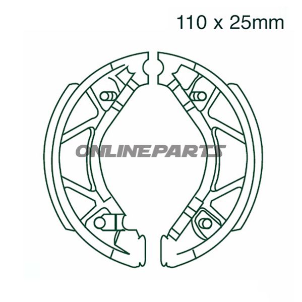 Brake Shoes Rear With Springs Ebc