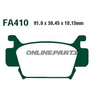 Brake Pads Std Ebc Fa410tt