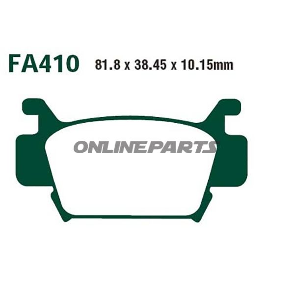 Brake Pads Std Ebc Fa410tt