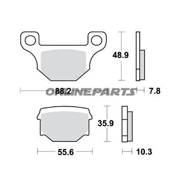 Brake Pads Std Trwaltn 7321151/7630087