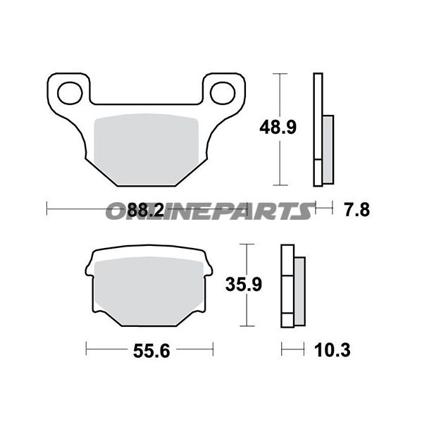 Brake Pads Std Trwaltn 7321151/7630087
