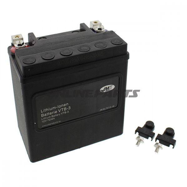 Battery Motorcycle Vtb-3 V-Twin Jmtlithium Ion Battery