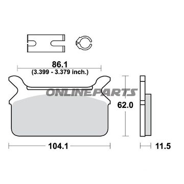 Brake Pads Standard Trwaltn 7377153