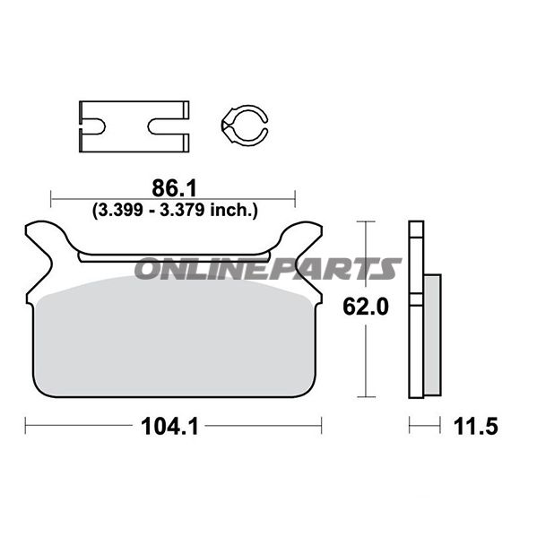 Brake Pads Standard Trwaltn 7377153