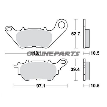 Brake Pad Standard Trwoder 7320097