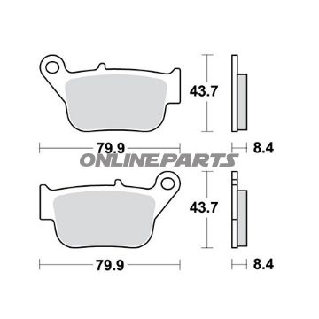 Trw Brake Pads Scooteroder 7322670