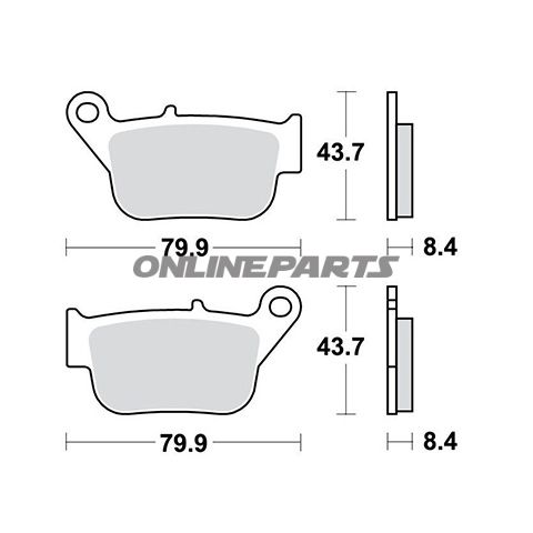 Trw Brake Pads Scooteroder 7322670