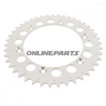 Rear Sprocket Alu 43 Tooth Pitch 520 Silveresjot Inner Diameter 136 Bolt Spacing 156