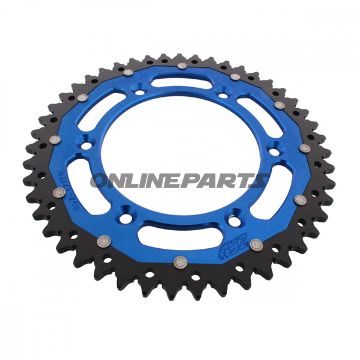 Rear Sprocket Dual 47 Tooth Pitch 520 Bluezf Inner Diameter 125 Bolt Spacing 150