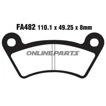 Brake Pads Sintered R Ebc Fa482r