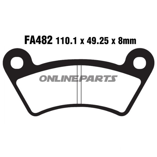 Brake Pads Sintered R Ebc Fa482r