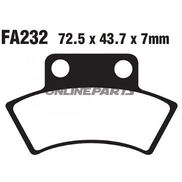 Brake Pads Sintered R Ebc Fa232r