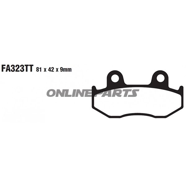 Brake Pads Std Ebc Fa323ttaltn 7873219