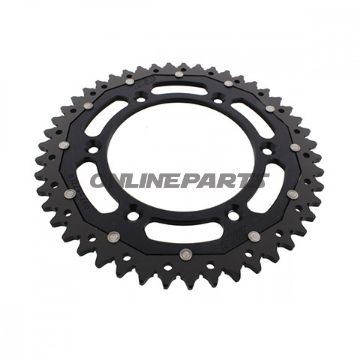 Rear Sprocket Dual 47 Tooth Pitch 520 Blackzf Inner Diameter 125 Bolt Spacing 150