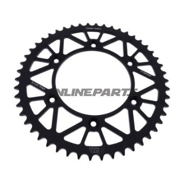 Rear Sprocket Aluminium 50 Tooth Pitch 520 Blackjt Inner Diameter 125 Bolt Spacing 150