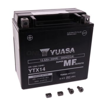 Battery Motorcycle Ytx14 Wet Yualternative: 7073950