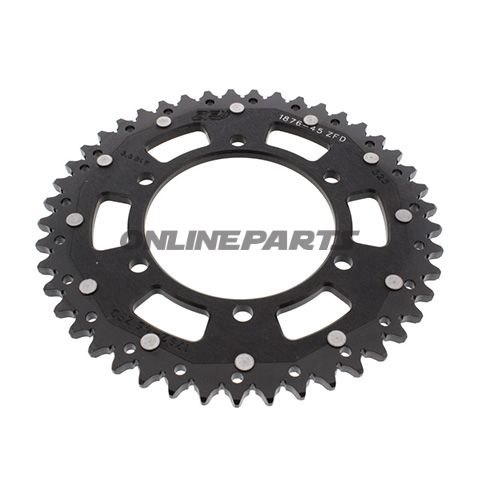 Rear Sprocket Dual 45 Tooth Pitch 525 Blackzf Inner Diameter 110 Bolt Spacing 130