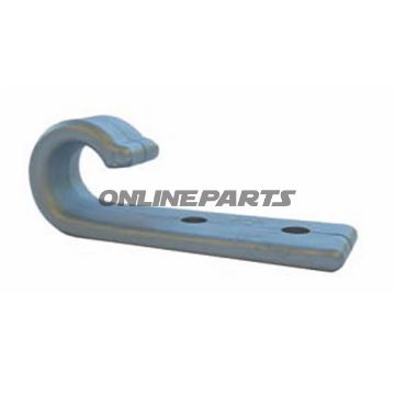 Tarpaulin Hooks 2Loch Pvc Gra
