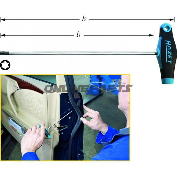 Screwdriver T20 200Mmmit T-Griff