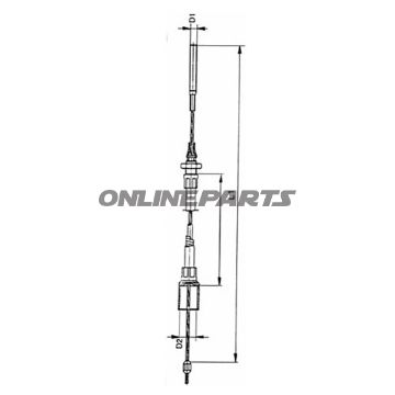 Brake Cable Knott 1630/1840