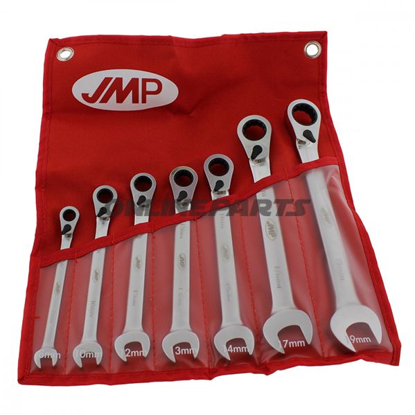 Ratchet Spanner Set Jmp7 Piece With Switch