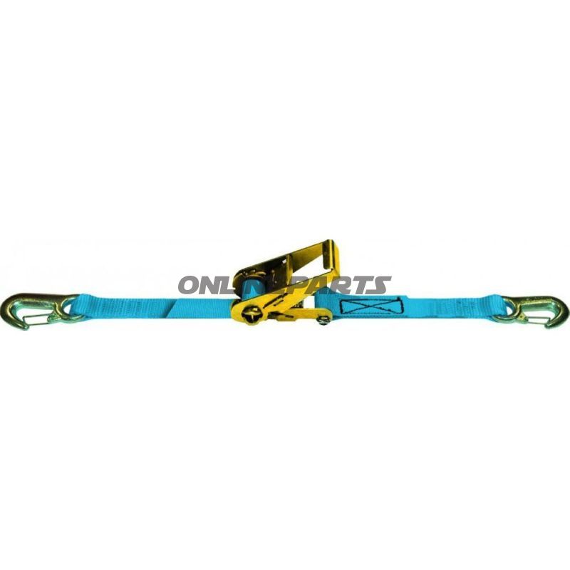 Lashing Strip/Ratchet 0.2+5.8Mm.Karabinerhaken Blue