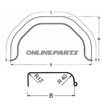 Rear Fender Galvanised