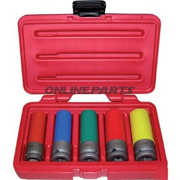 Jmp Impact Socket Set 5 Piece 1/2" Drivecontains 15 17 19 21 22