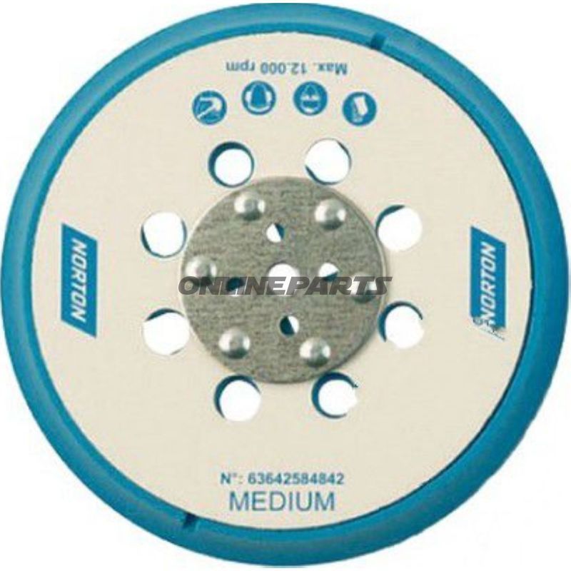 Stützteller Klett 150 15 Lochm8+5/16 Self Grip