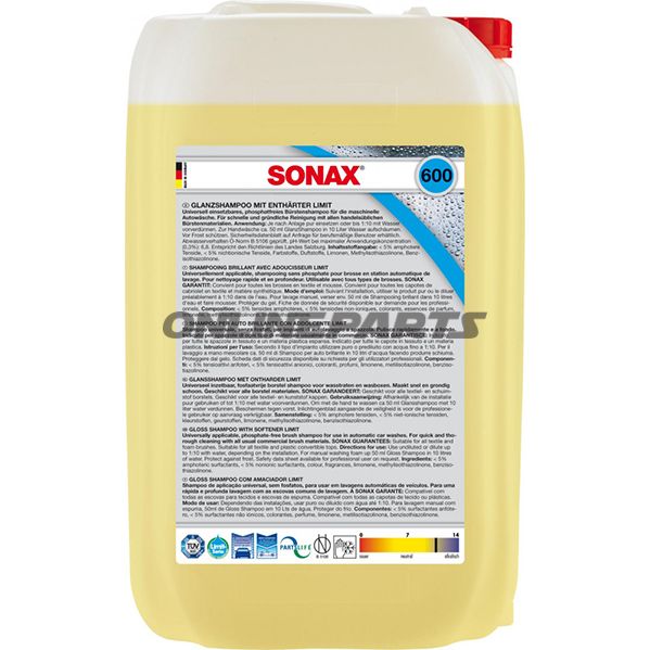 Glanzshampoo 25 Liter Sonaxmit Enthärter Waschanlage