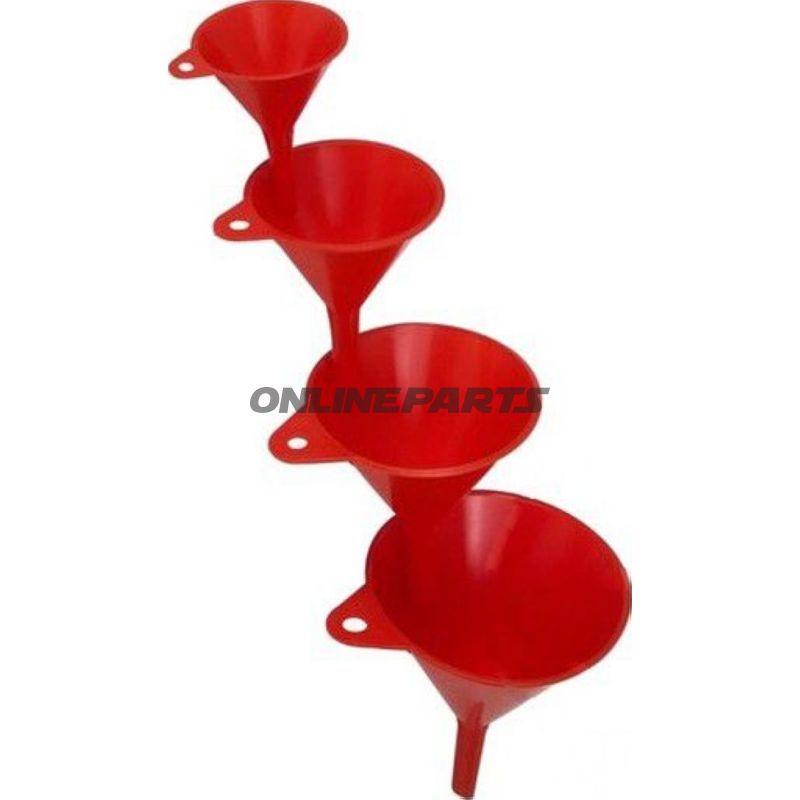Plastic Funnel Set - 4 Piece60/80/100/120 Mm