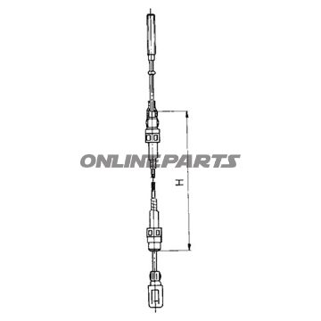 Brake Cable Alko 920/1145Alte Ausführung