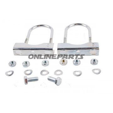 Stützradhalter 48R/70Eckcont 2 Pcs Galvanised