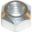 Hex Nut V-Form M6 Din980 Plated Steelpack 100 Pieces