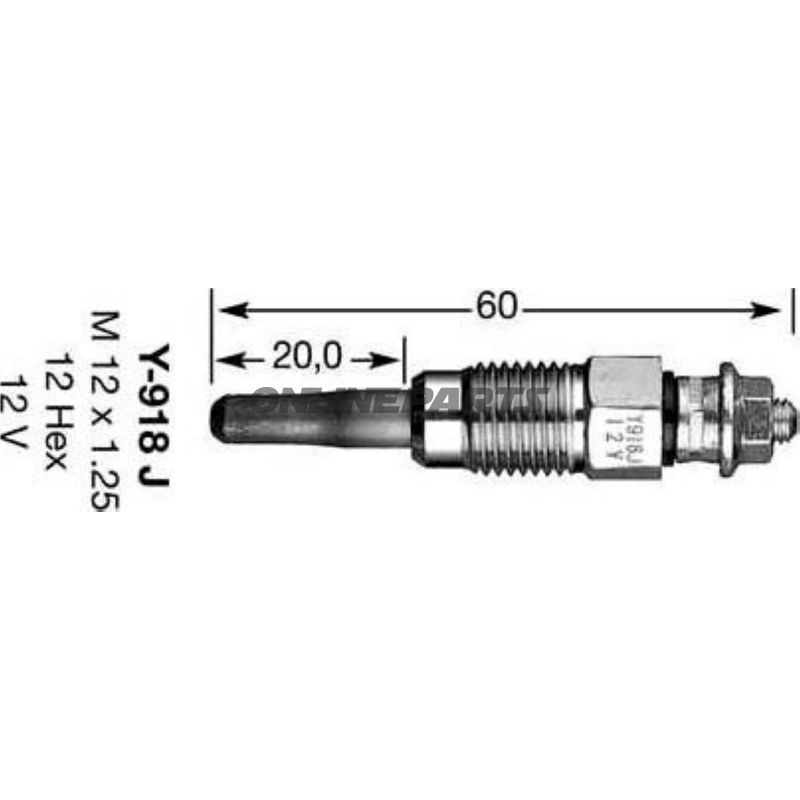 Glow Plug 857 Y-918J Ngkd-Power 2