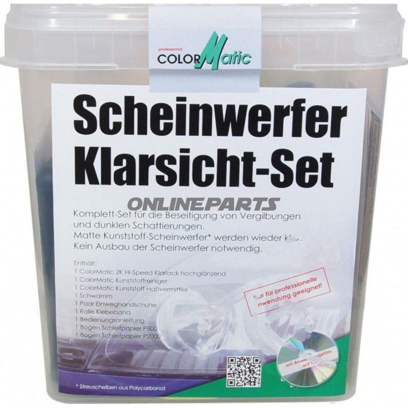 Headlight Klarsicht-Kitcolormatic