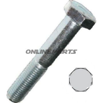 Hex Bolt M10x50 Din931 Plated Steelpack 100 Pieces