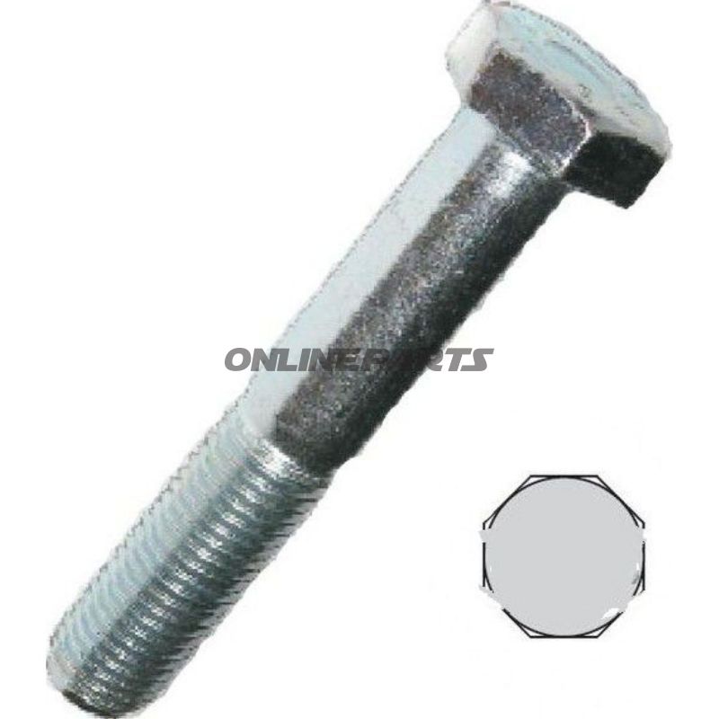 Hex Bolt M10x50 Din931 Plated Steelpack 100 Pieces