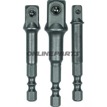 Adapter Kit 3 Pieces1/4X1/4 1/4X3/8 1/4X1/2
