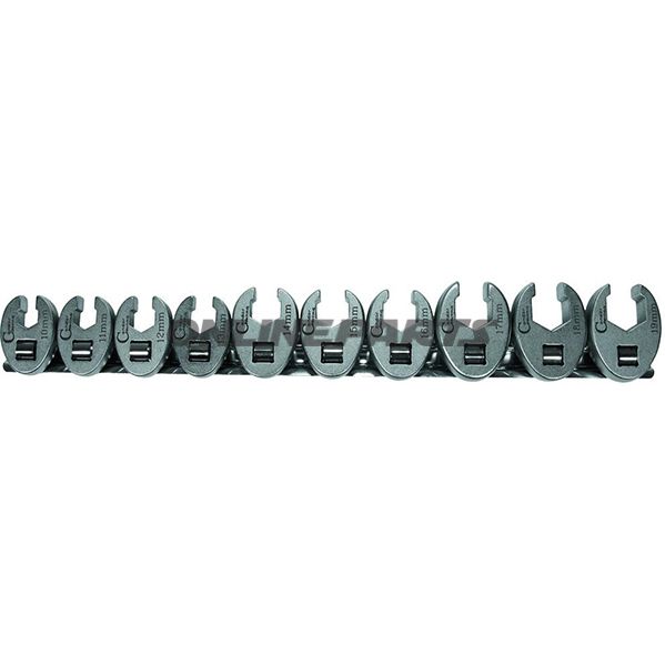 Ring Spanner Kit Open 3/810 Peice 10-19 Mm